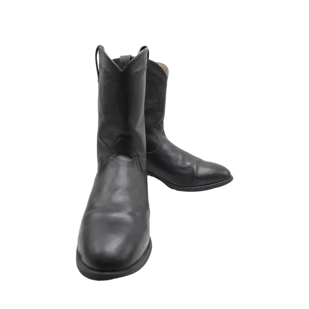 Ariat Men's Black Leather Roper Western Boots Sz 13EE WIDE Gentle Wear